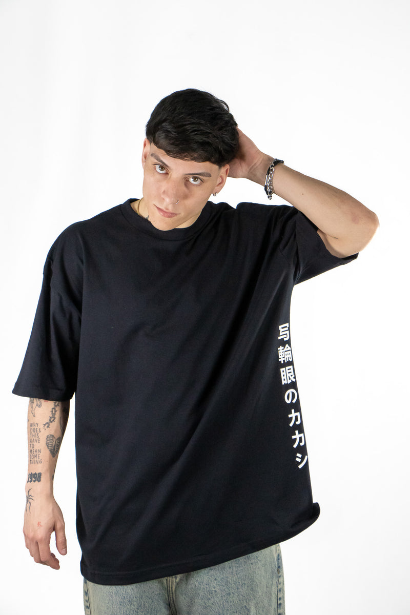 Remera Ocn H Tributo Negro Oversize 7010P