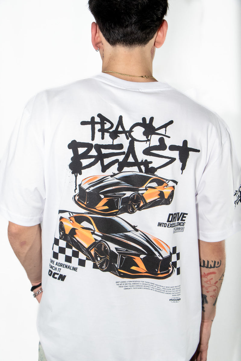 Remera Ocn H Racing Blanco Relax 702P6