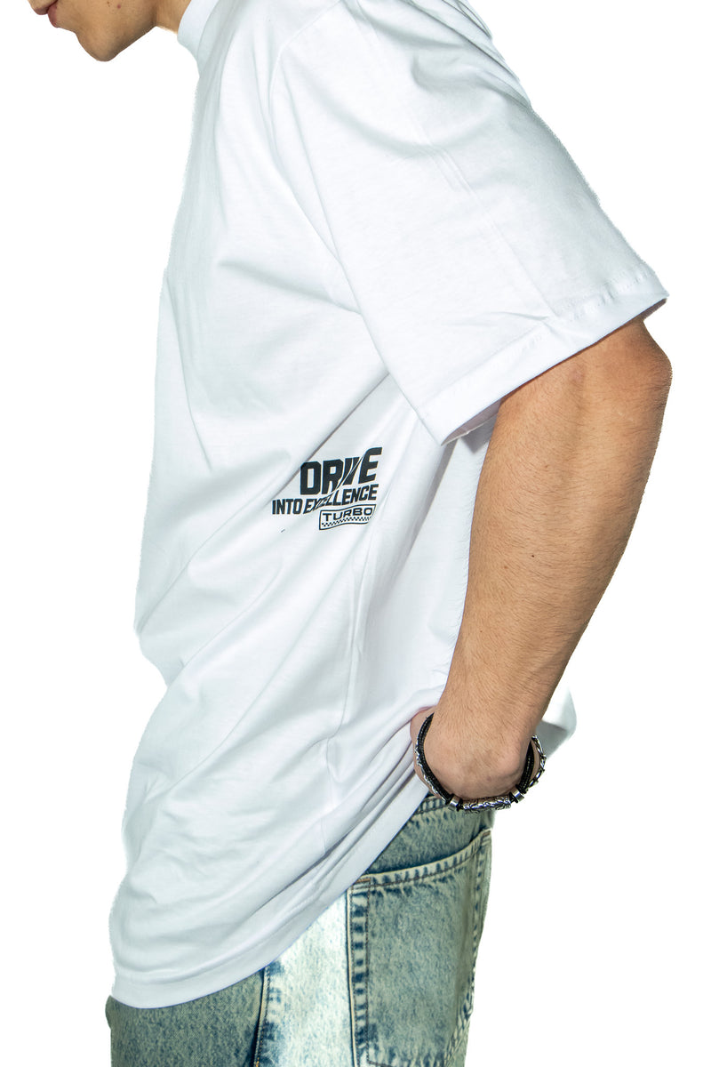 Remera Ocn H Racing Blanco Relax 702P6