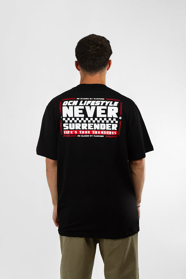 Remera Ocn H Premium ESP Plus Size / Talle Especial Negro 701Q2