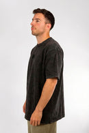 Remera Ocn Cracked Wash Negro