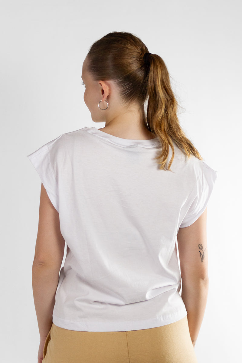 Remera Mujer Ocn M Wide Seleeve Blanco