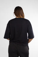 Remera Ocn Mujer Boxy TEE Speech Negro L7