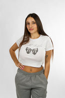 Remera Ocn Mujer Baby Tee Graphic Blanca 602W2