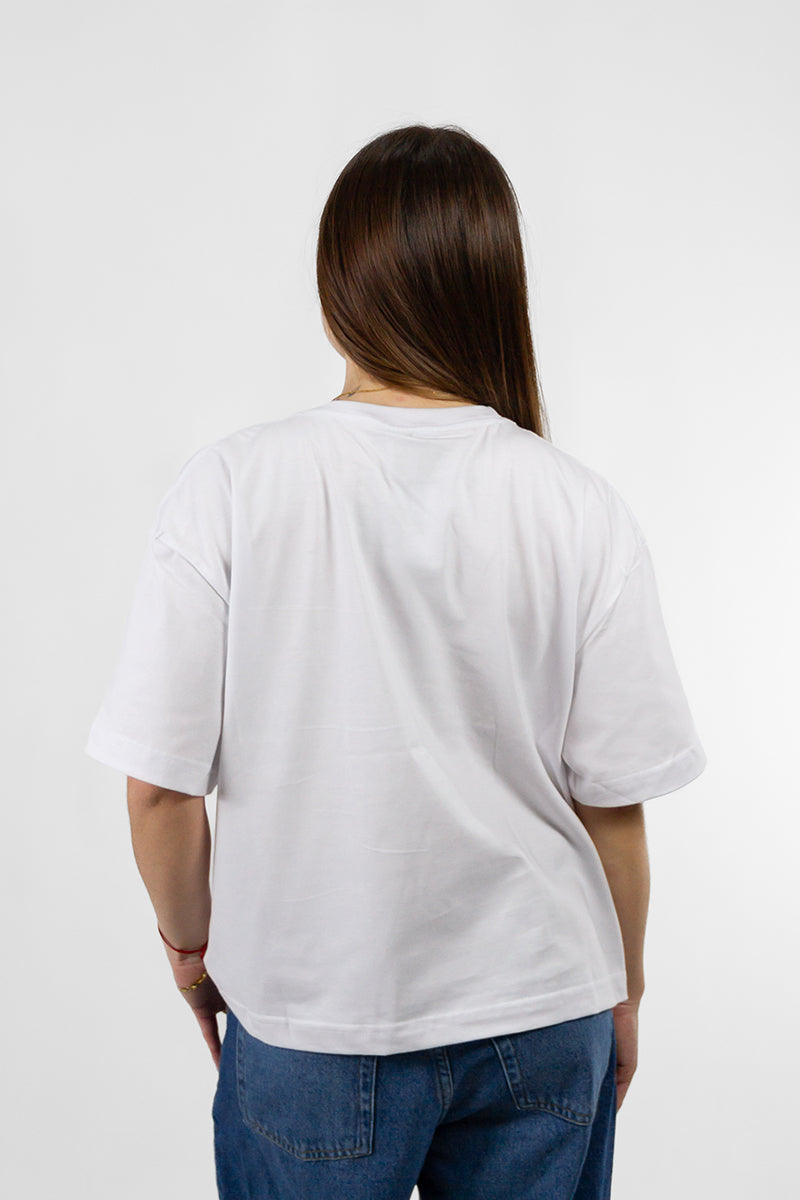 Remera Ocn M Rebel Blanco Oversize 702V7