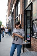 Remera Ocn Rebel Gris Oversize