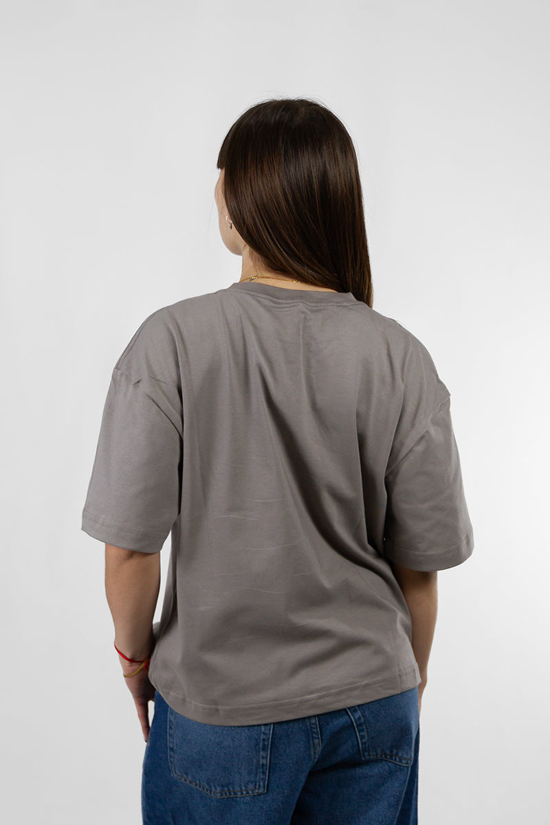 Remera Ocn M Rebel Gris Oversize 7F2V7