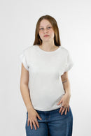 Remera Ocn M Wide Seleeve Blanco Relax 702