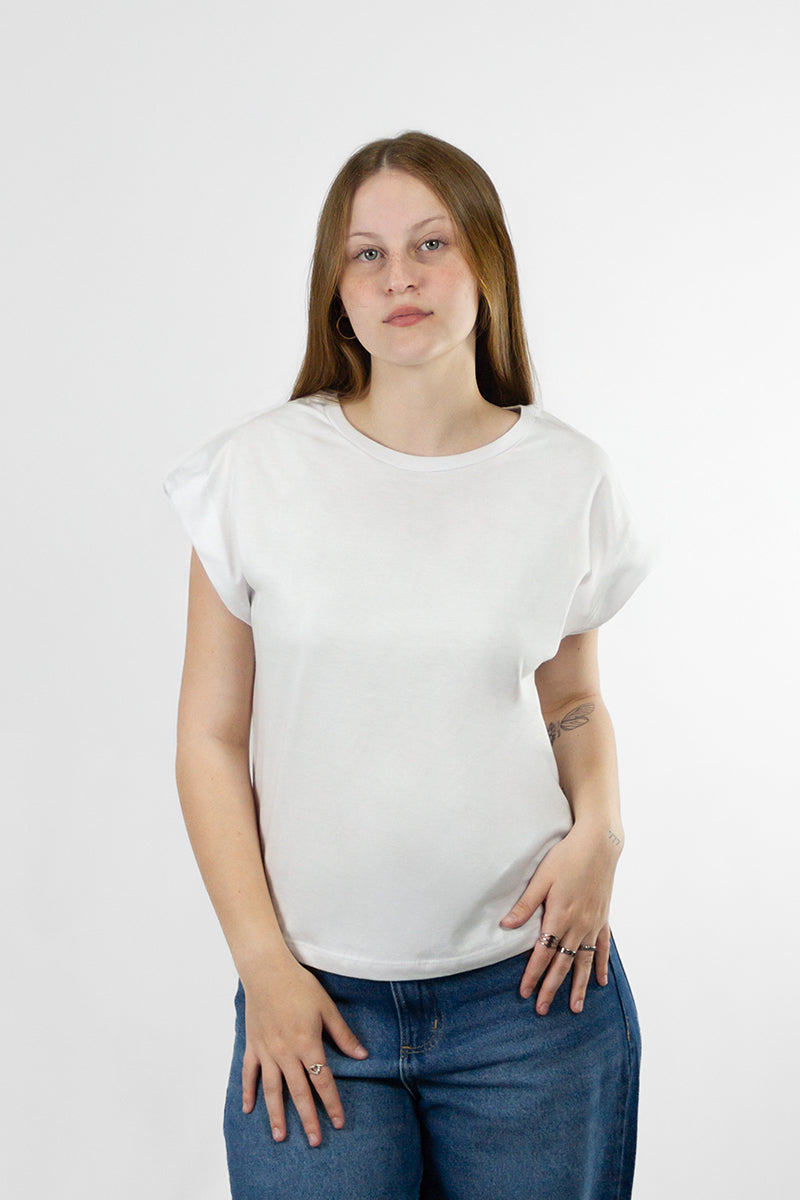 Remera Ocn M Wide Seleeve Blanco Relax 702