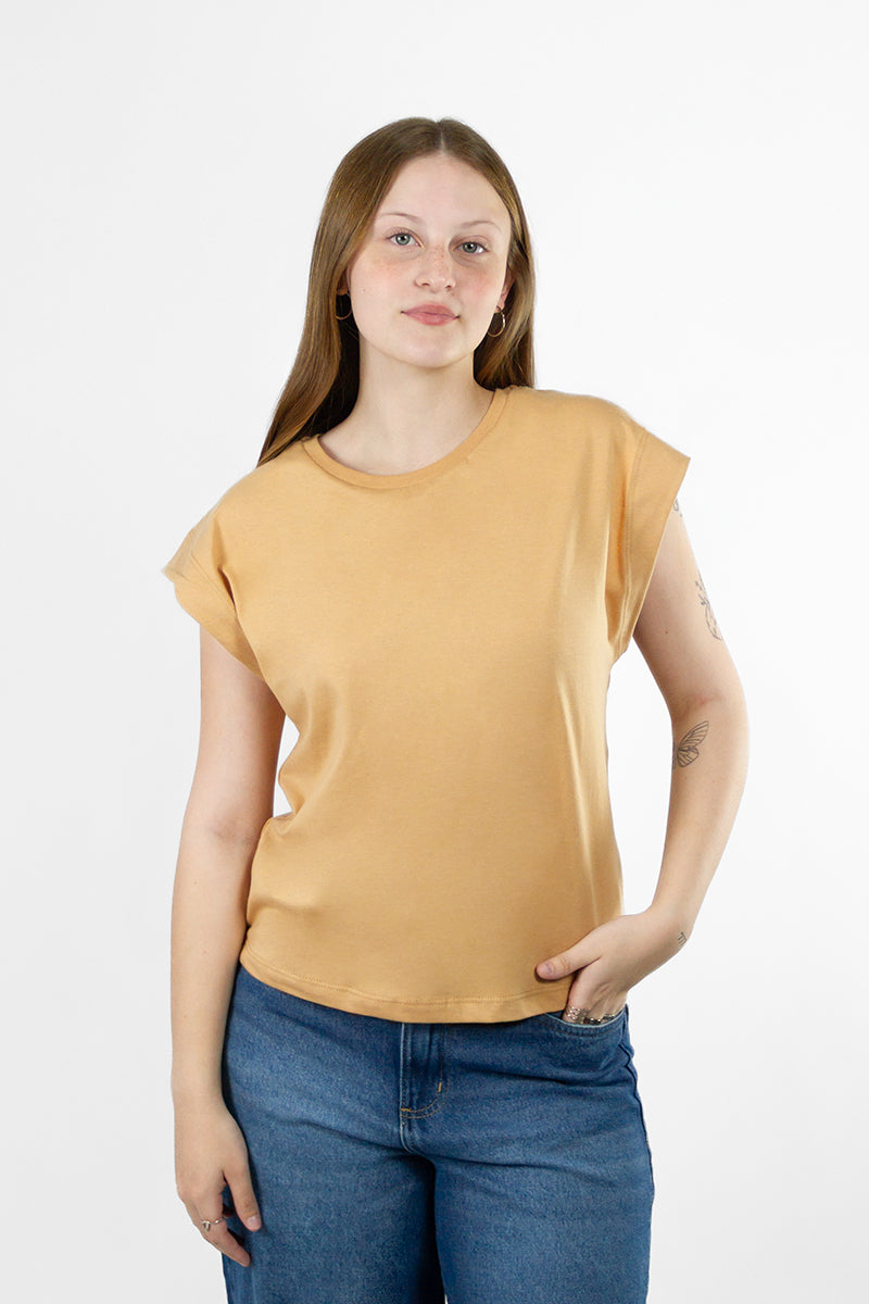 Remera Ocn M Wide Seleeve Camel Relax 778