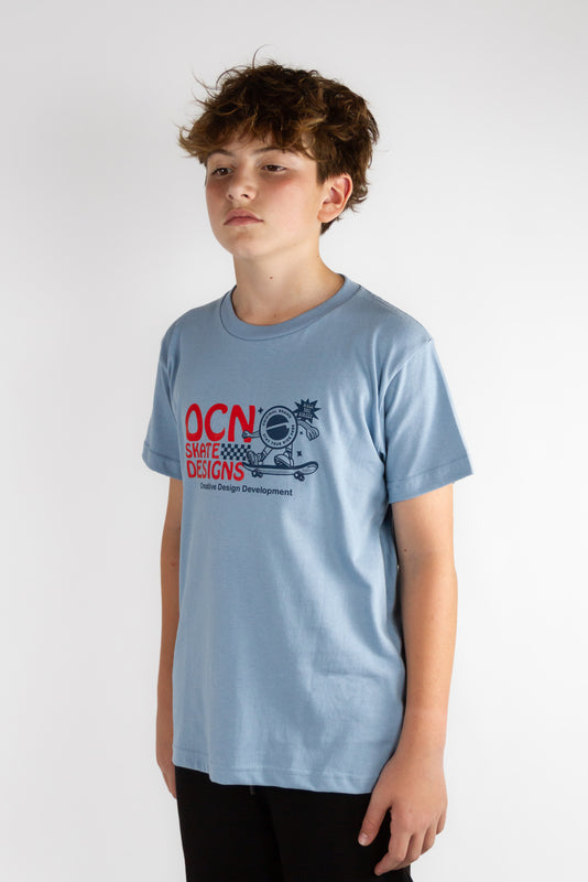 Remera Ocn Original  Kids Celeste(Q6)