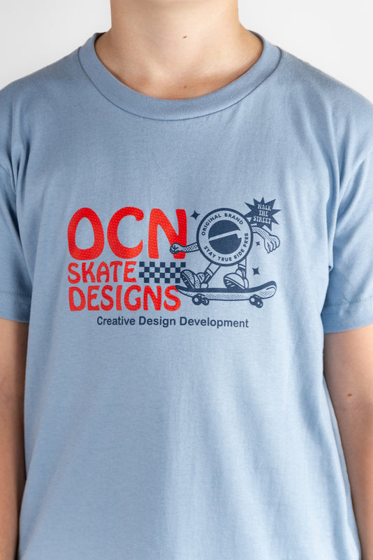 Remera Ocn Original  Kids Celeste(Q6)