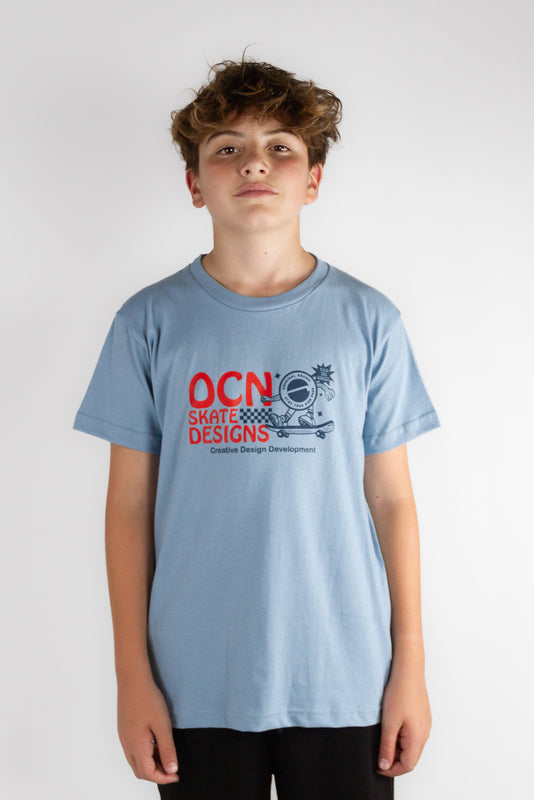 Remera Ocn Original  Kids Celeste(Q6)