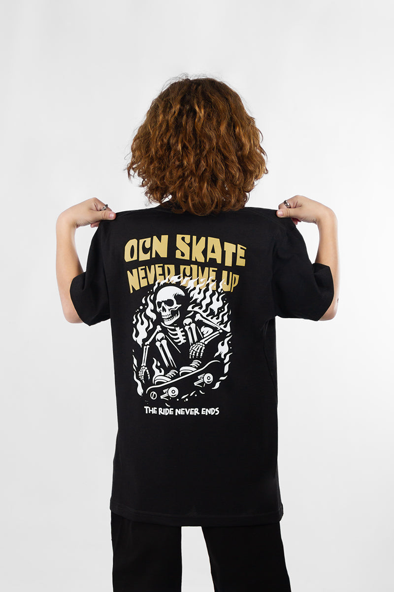 Remera Ocn Kids Original Negro 701R4