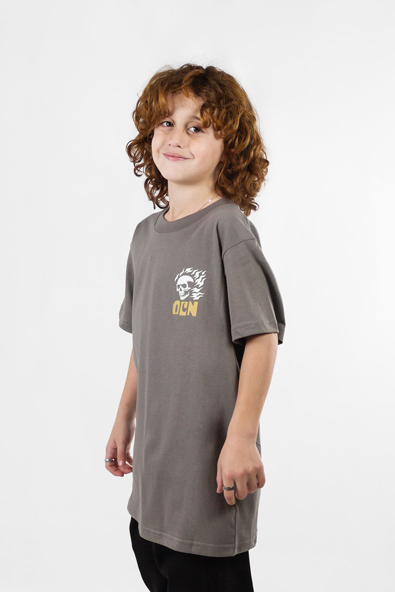 Remera Ocn Kids Original Gris 7F9R4