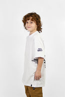 Remera Ocn Kids Racing Blanco 702V6