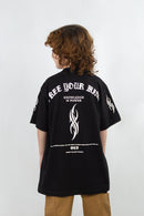 Remera Ocn Kids Gothic Print Negro 701V5