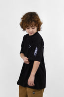 Remera Ocn Kids Gothic Print Negro 701V5