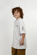 Remera Ocn Kids Gothic Print Blanco 702V5