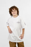 Remera Ocn Kids Gothic Print Blanco 702V5