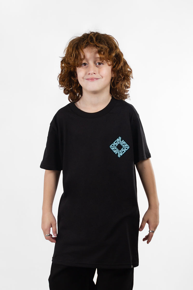 Remera Ocn Kids Premium Negro 701S6