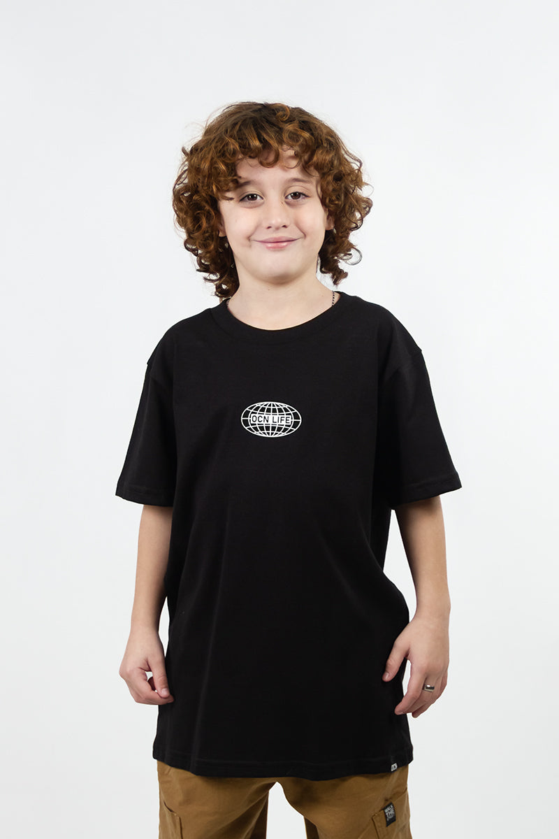Remera Ocn Kids Premium Negro 701K6