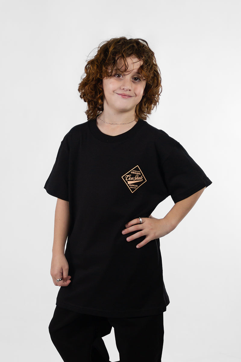 Remera Ocn Kids Original Negro Regular 701S2
