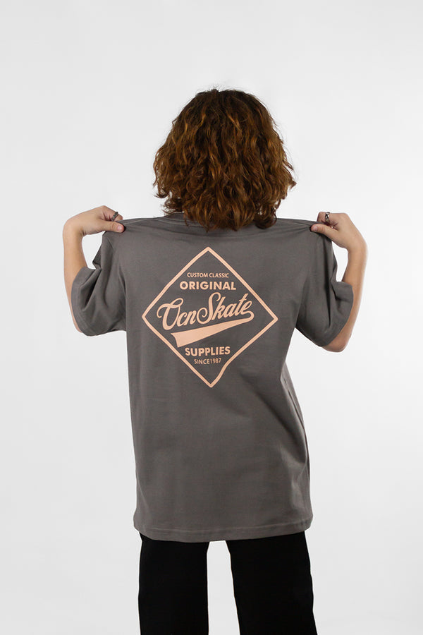 Remera Ocn Kids Original Gris Regular 7F9S2