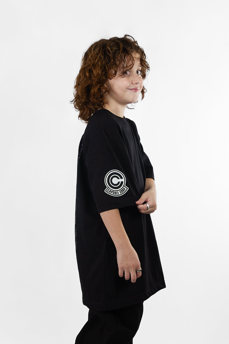 Remera Ocn Kids Tributo Negro Oversize 7014K