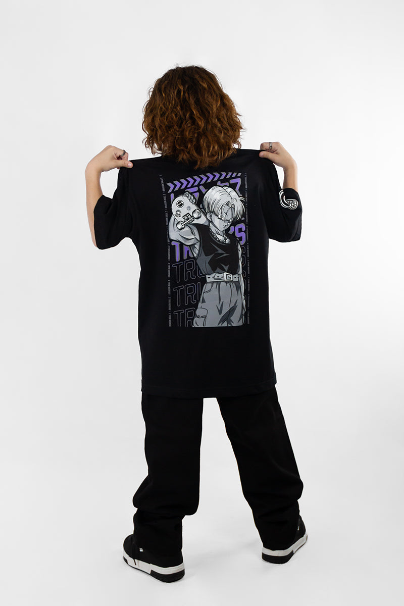 Remera Ocn Kids Tributo Negro Oversize 7014K