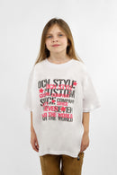 Remera Ocn Kids Over Tee Blanco 7022E