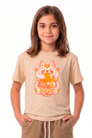Remera Ocn Kids Boxy Tee Beige