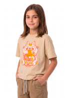 Remera Ocn Kids Boxy Tee Beige