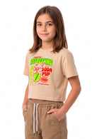 Remera Ocn Kids Maggie Beige