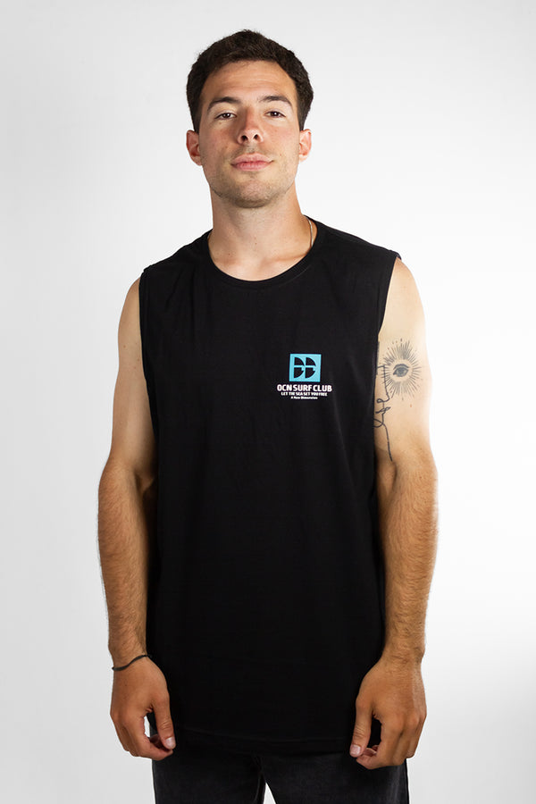 Musculosa Hombre Ocn Ride Negro T9