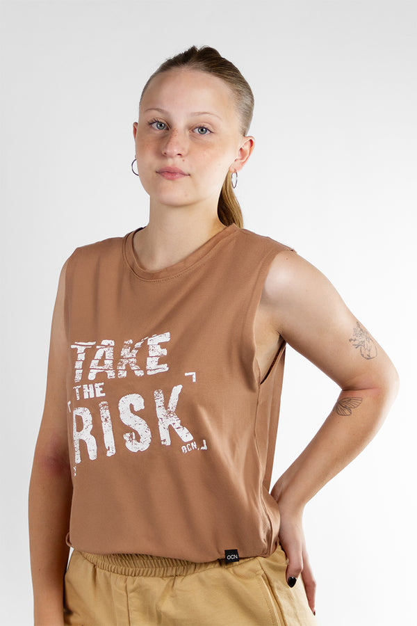 Musculosa Mujer Ocn Halen Camel P9