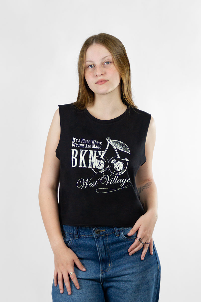 Musculosa Ocn M Halen Negro Relax 7019l