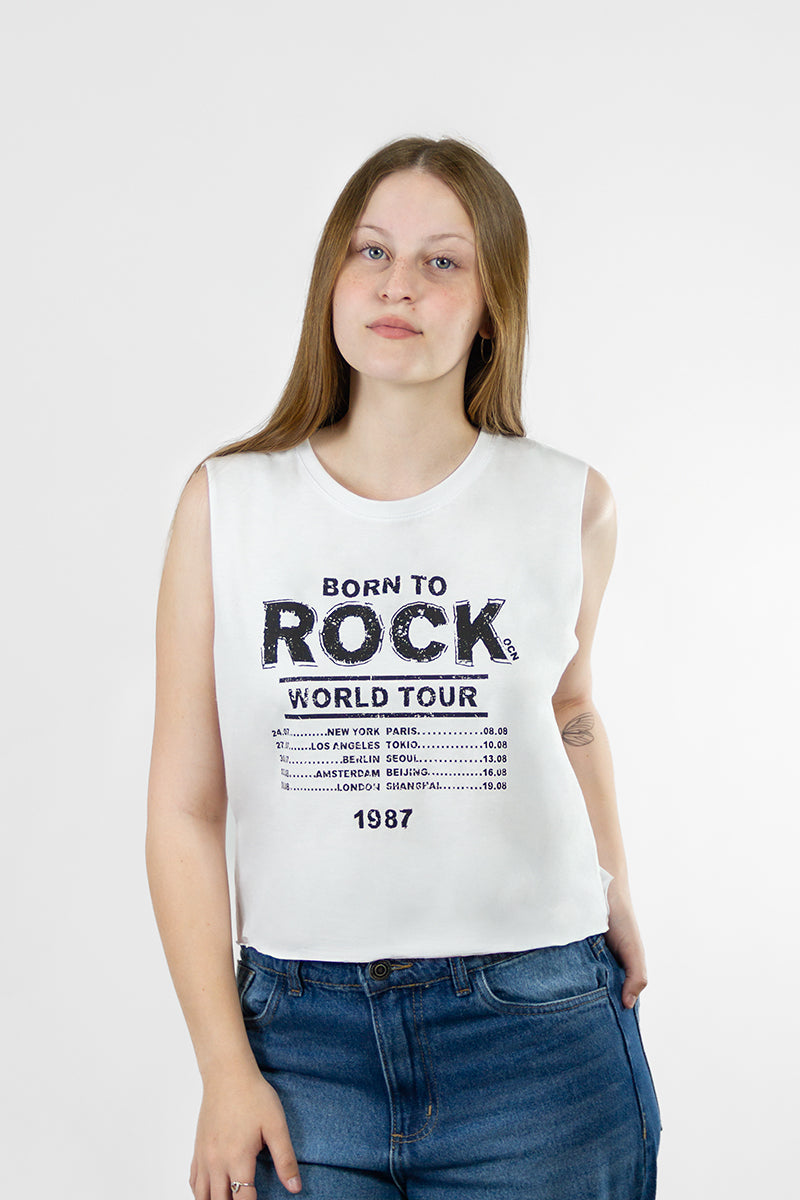 Musculosa Ocn M Halen Blanco Relax 7025E