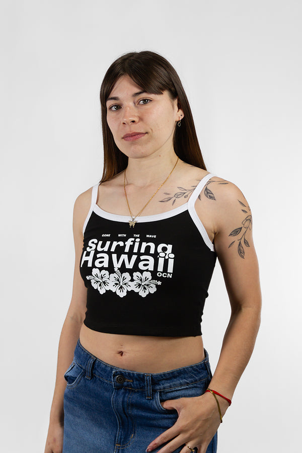 Musculosa Ocn M Terra Combinado Negro/Blanco