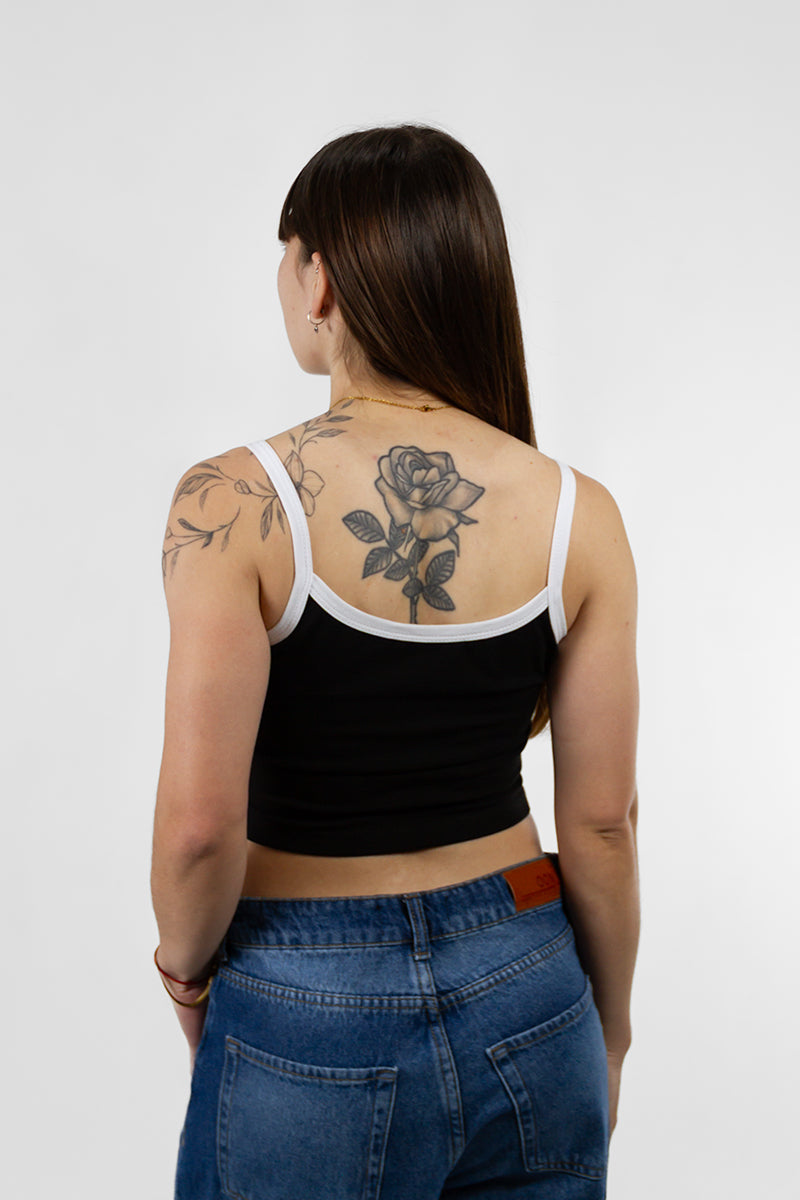 Musculosa Ocn M Terra Combinado Negro/Blanco