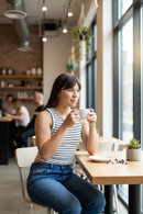 Musculosa Ocn Addams Blanco/Negro
