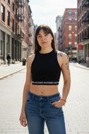 Musculosa Ocn Logo Tape Negro