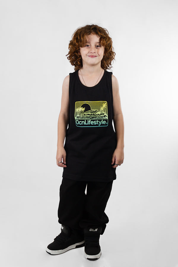 Musculosa Ocn Kids Original Negro Regular 7016D