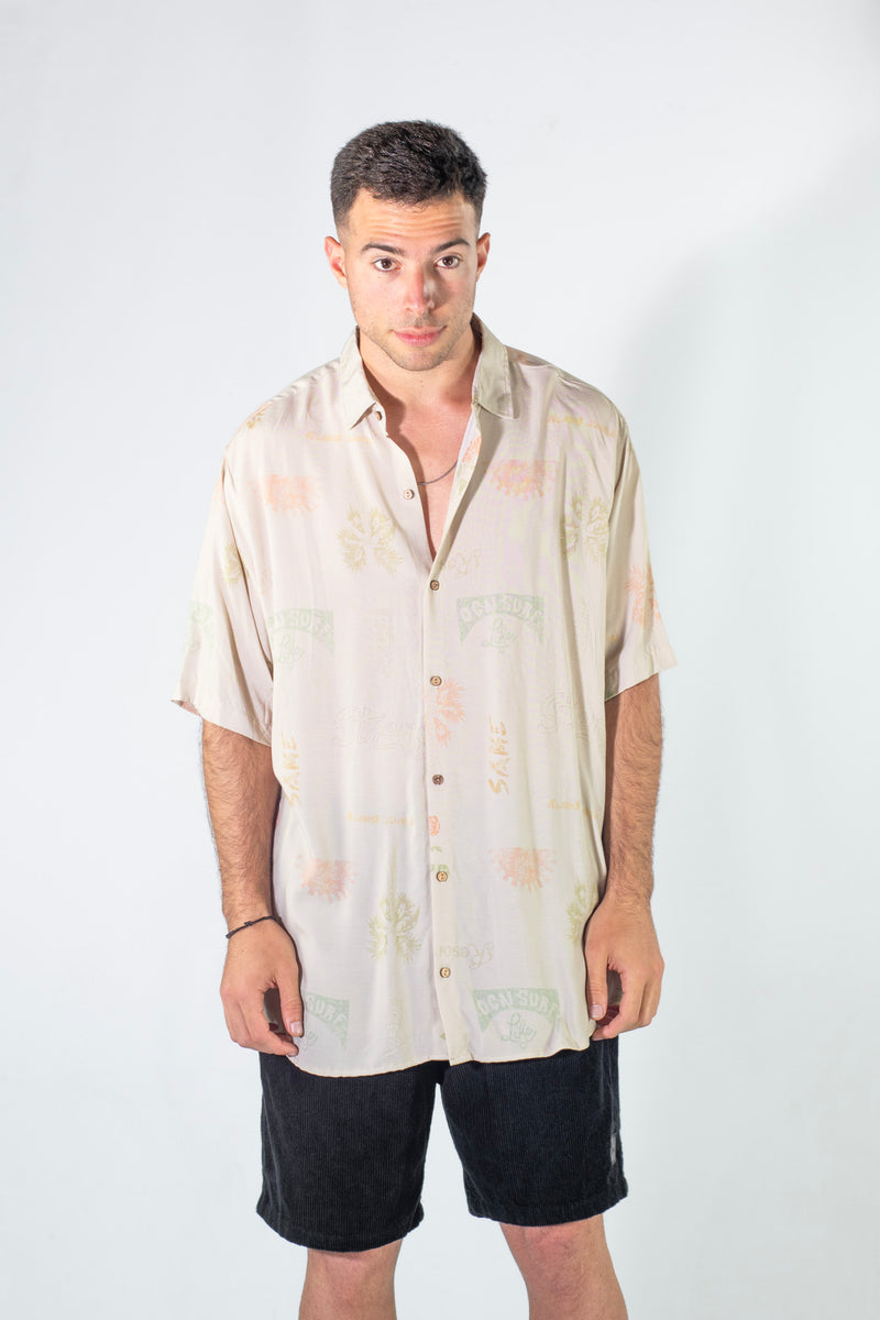 Camisa Ocn Hombre Malibu Beige