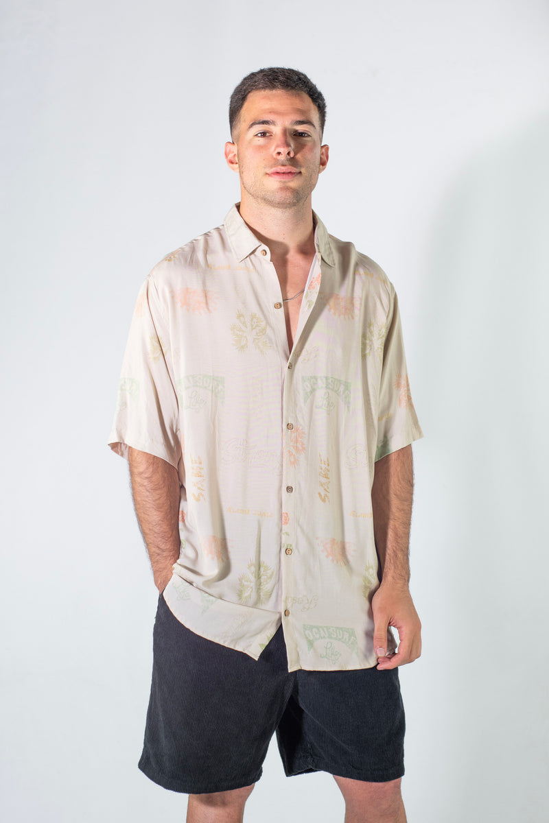 Camisa Ocn Hombre Malibu Beige