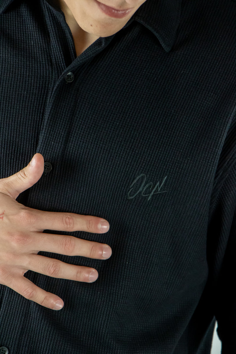 Camisa Ocn H Fisher Negro Oversize  7011D