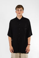 Camisa Ocn H Garment Oversize Negro 7019C