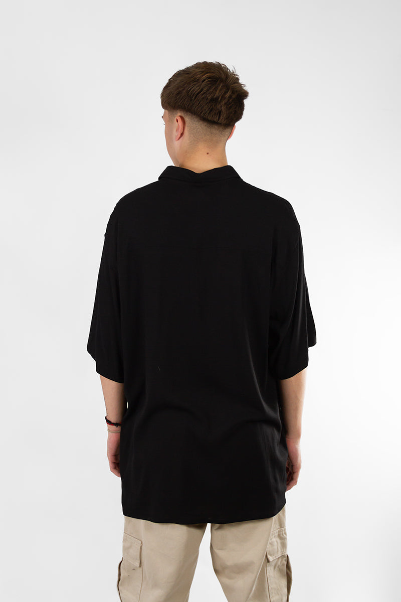 Camisa Ocn H Garment Oversize Negro 7019C