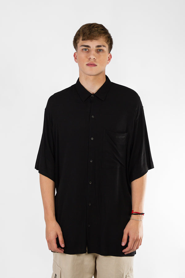 Camisa Ocn H Garment Oversize Negro 7019C