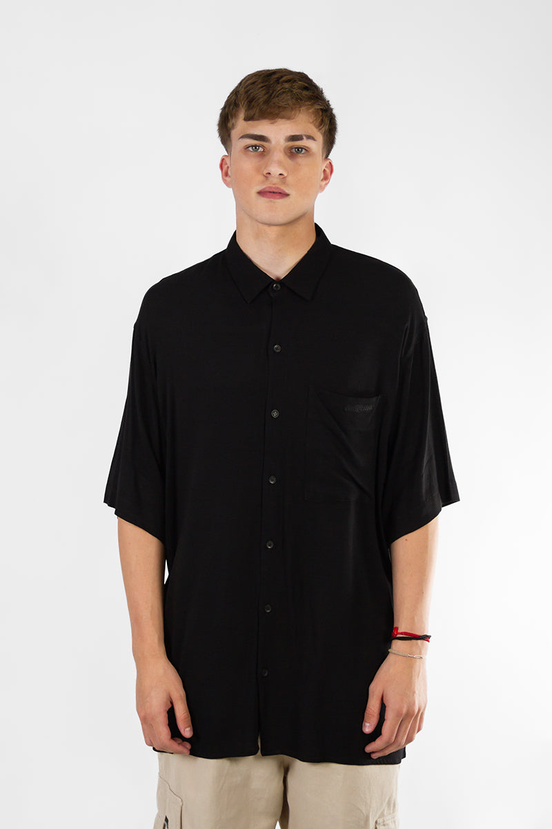 Camisa Ocn H Garment Oversize Negro 7019C